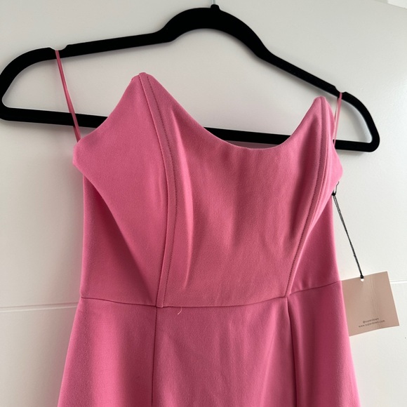 Superdown pink strapless formal bodycon maxi dress wedding party event NWT XS - Picture 13 of 16